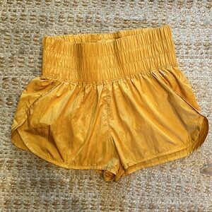FREE PEOPLE Golden High-Waisted Shorts
